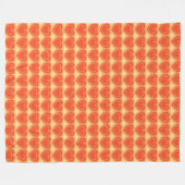 Moderne Abstracte harten - Mandarijns Sinaasappel Fleece Deken (Voorkant (Horizontaal))
