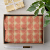 Moderne Abstracte harten - Mandarijns Sinaasappel Tissuepapier (Geschenk)
