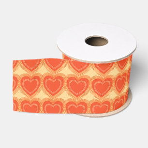 Moderne Abstracte Harten - Mandarin Oranje Grosgrain Lint