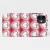 Moderne Abstracte harten - Rood en wit Case-Mate iPhone Case (Achterkant (horizontaal))