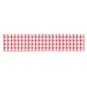Moderne Abstracte harten - Rood en wit Korte Tafelloper (Horizontaal)