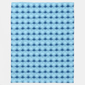 Moderne Abstracte harten - Sky Blue en Cobalt Fleece Deken (Voorkant)