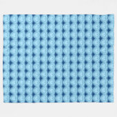 Moderne Abstracte harten - Sky Blue en Cobalt Fleece Deken (Voorkant (Horizontaal))