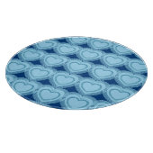 Moderne Abstracte harten - Sky Blue en Cobalt Snijplank (Hoek)