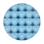 Moderne Abstracte harten - Sky Blue en Cobalt Snijplank (Voorkant)