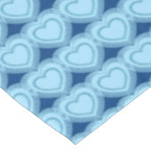 Moderne Abstracte harten - Sky Blue en Cobalt Tafelkleed (Gekanteld)