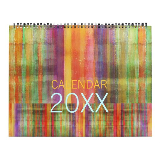 Moderne Abstracte hedendaagse Art Agenda Kalender (Hoes)