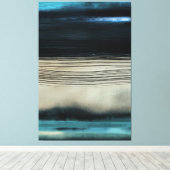 Moderne, Abstracte, hedendaagse kustkunst Canvas Afdruk (Insitu (Houten vloer))