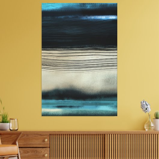 Moderne, Abstracte, hedendaagse kustkunst Canvas Afdruk (Insitu (Woonkamer))