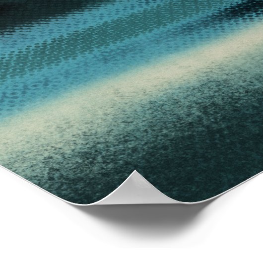 Moderne, Abstracte, hedendaagse kustkunst Poster (Hoek)