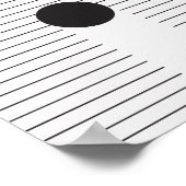 Moderne Abstracte hedendaagse minimumkunst Poster (Hoek)