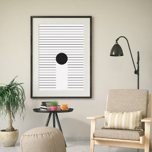 Moderne Abstracte hedendaagse minimumkunst Poster