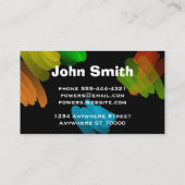 moderne abstracte helderverfslag, aangepast visitekaartje (Achterkant)