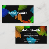 moderne abstracte helderverfslag, aangepast visitekaartje (Voorkant / Achterkant)