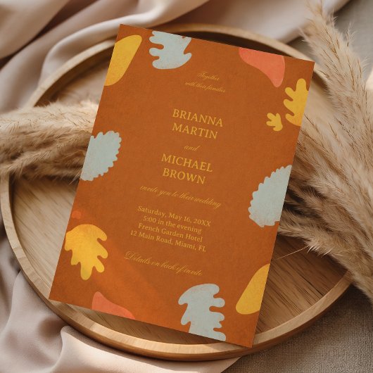 Moderne Abstracte Herfst Kleurrijk Kaart