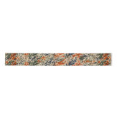 Moderne Abstracte Herfst Wildflowers Gift Wrapping Satijnen Lint (Voorkant)