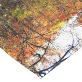 Moderne Abstracte Herfstbladeren/Bomen Tafel Runne Korte Tafelloper (Hoek)