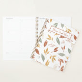 Moderne Abstracte Herfstbladeren Minimalistische B Planner (Display)