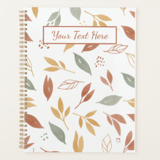 Moderne Abstracte Herfstbladeren Minimalistische B Planner