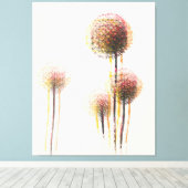 Moderne Abstracte herfstbomen #2 Canvas Afdruk (Insitu (Houten vloer))