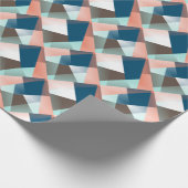 Moderne Abstracte heupgeometrische mozaïekkunst Cadeaupapier (Hoek)