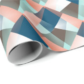 Moderne Abstracte heupgeometrische mozaïekkunst Cadeaupapier (Rol Hoek)