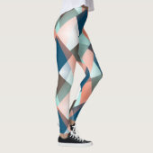 Moderne Abstracte heupgeometrische mozaïekkunst Leggings (Rechts)