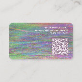 Moderne Abstracte Holografische Rainbow - aangepas Visitekaartje (Achterkant)