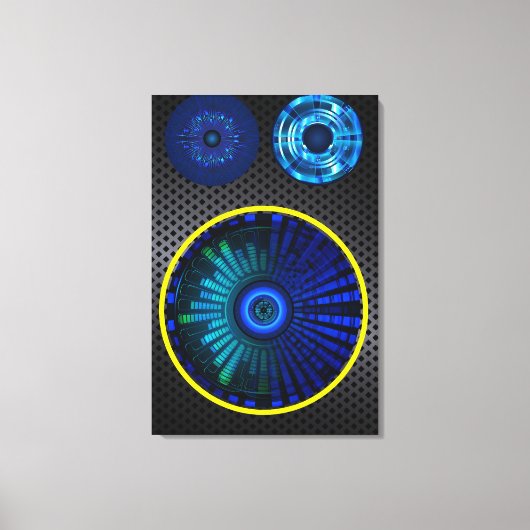 MODERNE, ABSTRACTE, HOME DECOR LUIDSPREKER CANVAS AFDRUK (Voorkant)