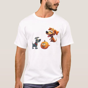 Moderne Abstracte Hondenkunst - Professionele 10K T-shirt