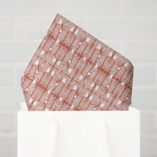 Moderne Abstracte Houtnerfpatroon Koraal Oranje Gr Tissuepapier