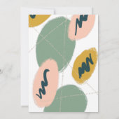 Moderne Abstracte huwelijken vieren later huwelijk Kaart (Achterkant)