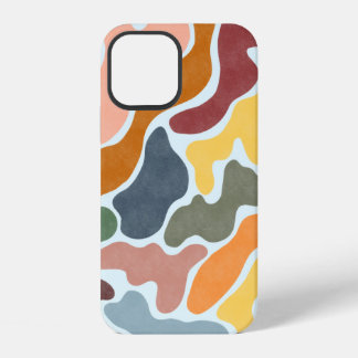 Moderne abstracte illustratie in aardetinten. iPhone 12 hoesje