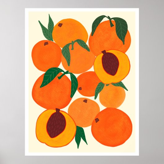 Moderne abstracte illustratiemodel voor fruit vi poster (Voorkant)