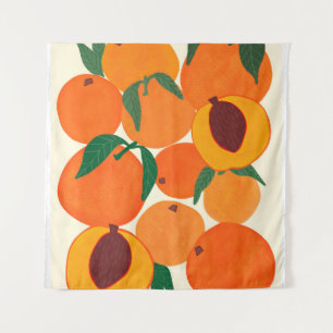 Moderne abstracte illustratiemodel voor fruit vi wandkleed
