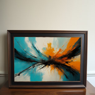 Moderne Abstracte Impressionisme Minimalisme 3:2 Poster
