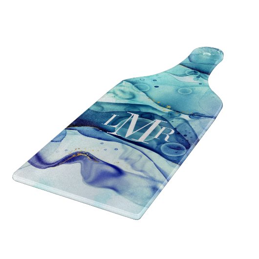 Moderne Abstracte inktstop Snijplank (Hoek)