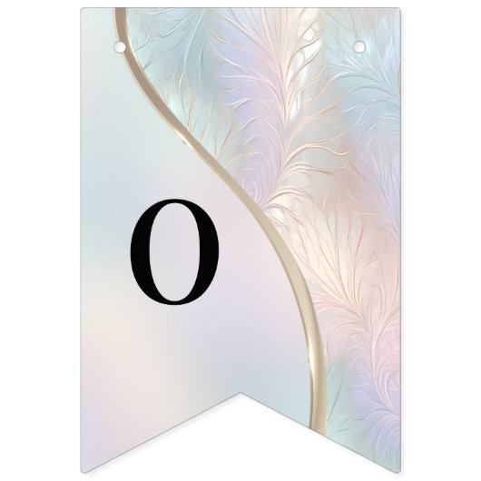 Moderne Abstracte Iridescente Slagflag Vlaggetjes (Tweede vlag)