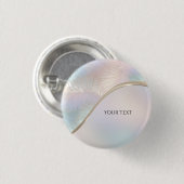 Moderne Abstracte Iridiserende Knop Ronde Button 3,2 Cm (Voorkant /achterkant)