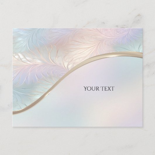 Moderne Abstracte Iriserende Briefkaart (Voorkant)