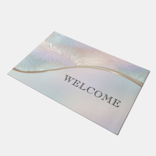 Moderne Abstracte iriserende deurmat (Schuin)