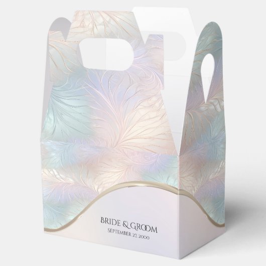 Moderne Abstracte iriserende gunst box Bedankdoosjes (Geopend)