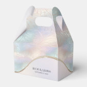 Moderne Abstracte iriserende gunst box Bedankdoosjes (Voorkant Zijde)