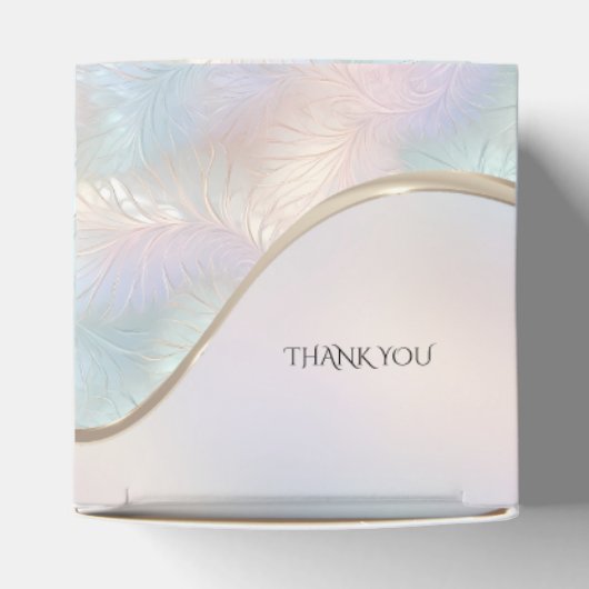 Moderne Abstracte iriserende gunst box Bedankdoosjes (Bovenkant)