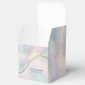 Moderne Abstracte iriserende gunst box Bedankdoosjes (Geopend)