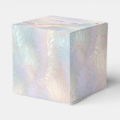 Moderne Abstracte iriserende gunst box Bedankdoosjes (Achterkant)