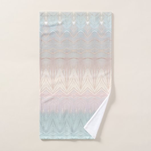 Moderne Abstracte iriserende handdoek set (Handdoek)