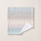 Moderne Abstracte iriserende handdoek set (Wasdoekje)