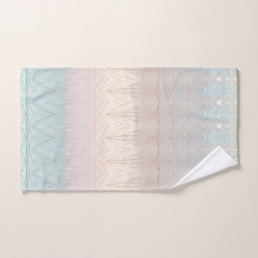 Moderne Abstracte iriserende handdoek set (Handdoek)