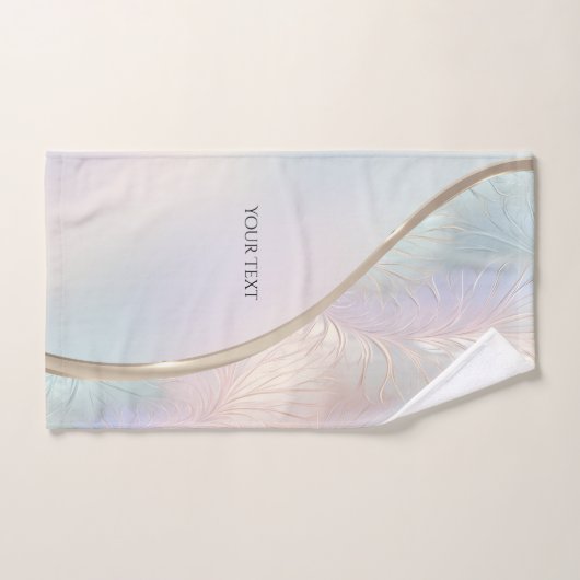 Moderne Abstracte iriserende handdoek set (Handdoek)